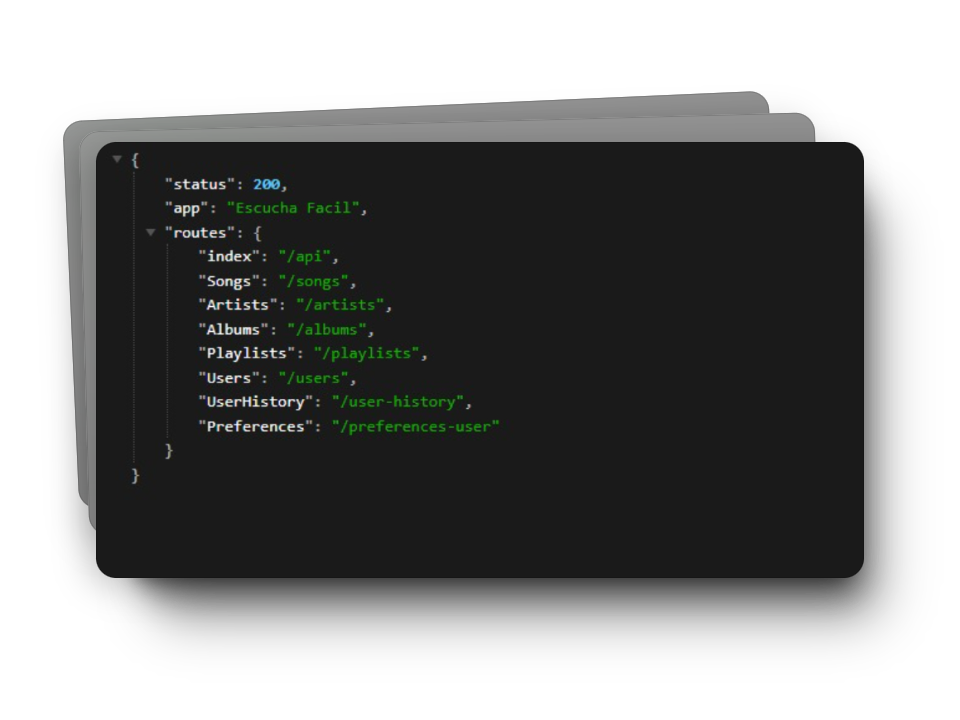 Escucha Fácil API screenshot